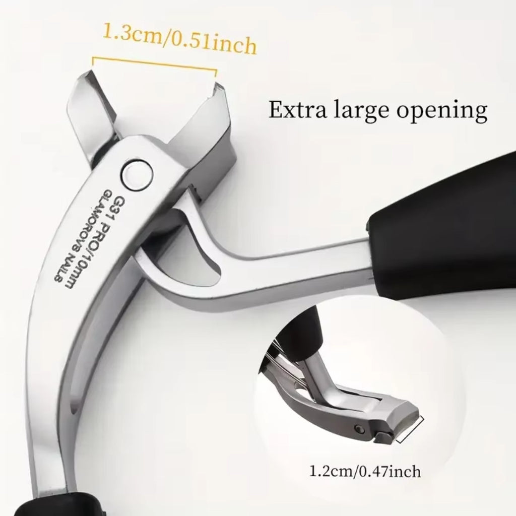 Heavy-Duty Extra Large Toe Nail Clippers for Thick Nails, Stainless Steel