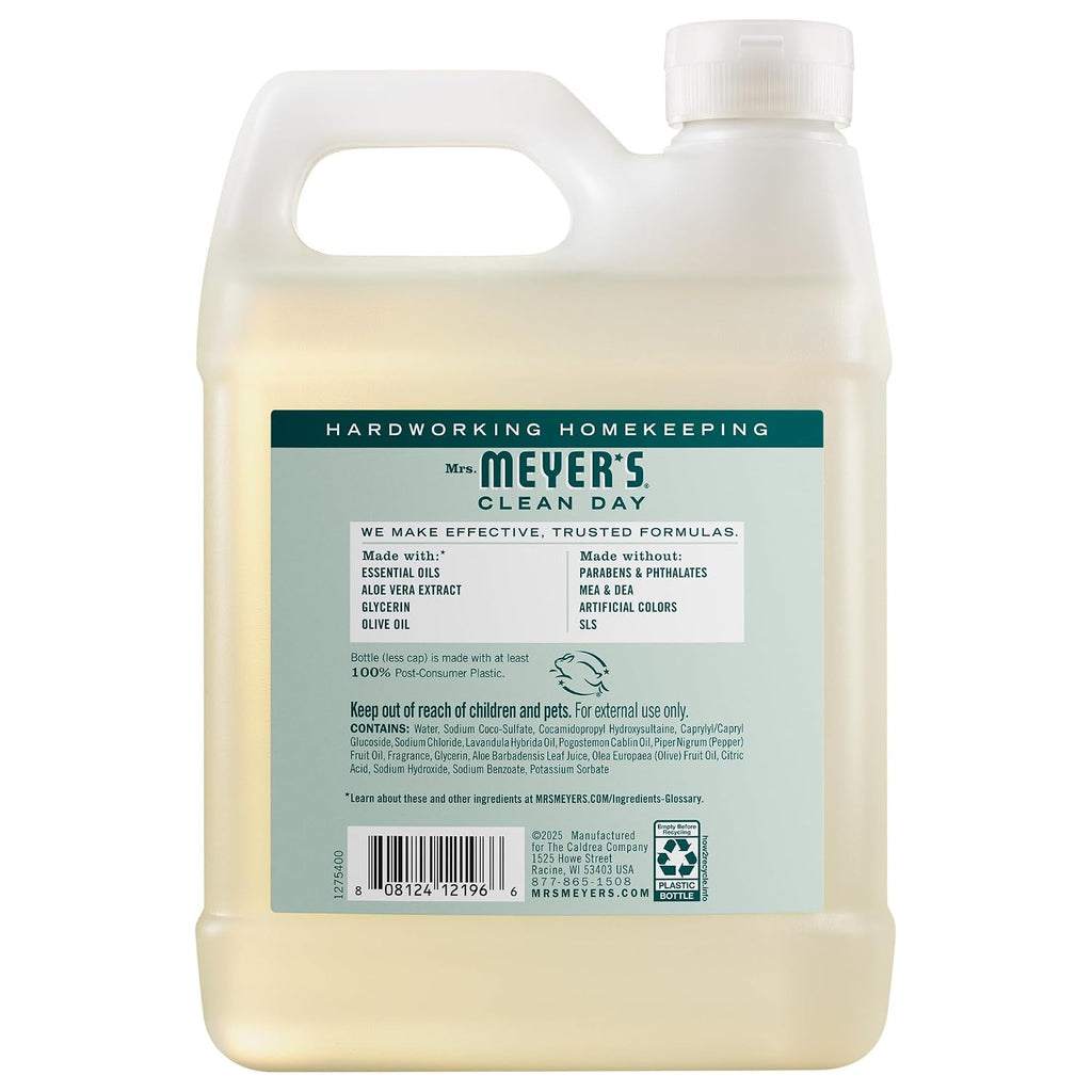 Mrs. Meyer’s Birchwood Hand Soap Refill 33 oz - Gentle Moisturizing Liquid