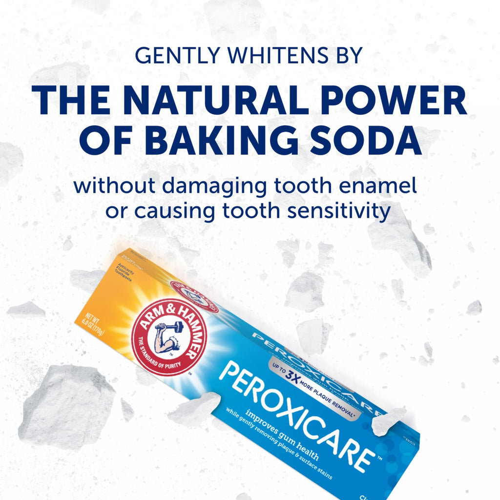 Arm & Hammer Peroxicare Toothpaste for Gum Health, Clean Mint, 6.0oz - Pack of 4
