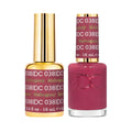 Mahogany Gel Nail Polish & Top Coat Set - Long-Lasting 0.6 oz Each
