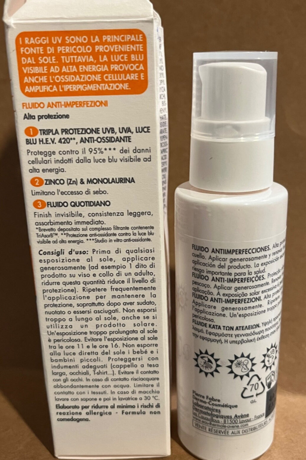 Avene SPF 50 Sunscreen Fluid for Acne-Prone Skin - 40ml