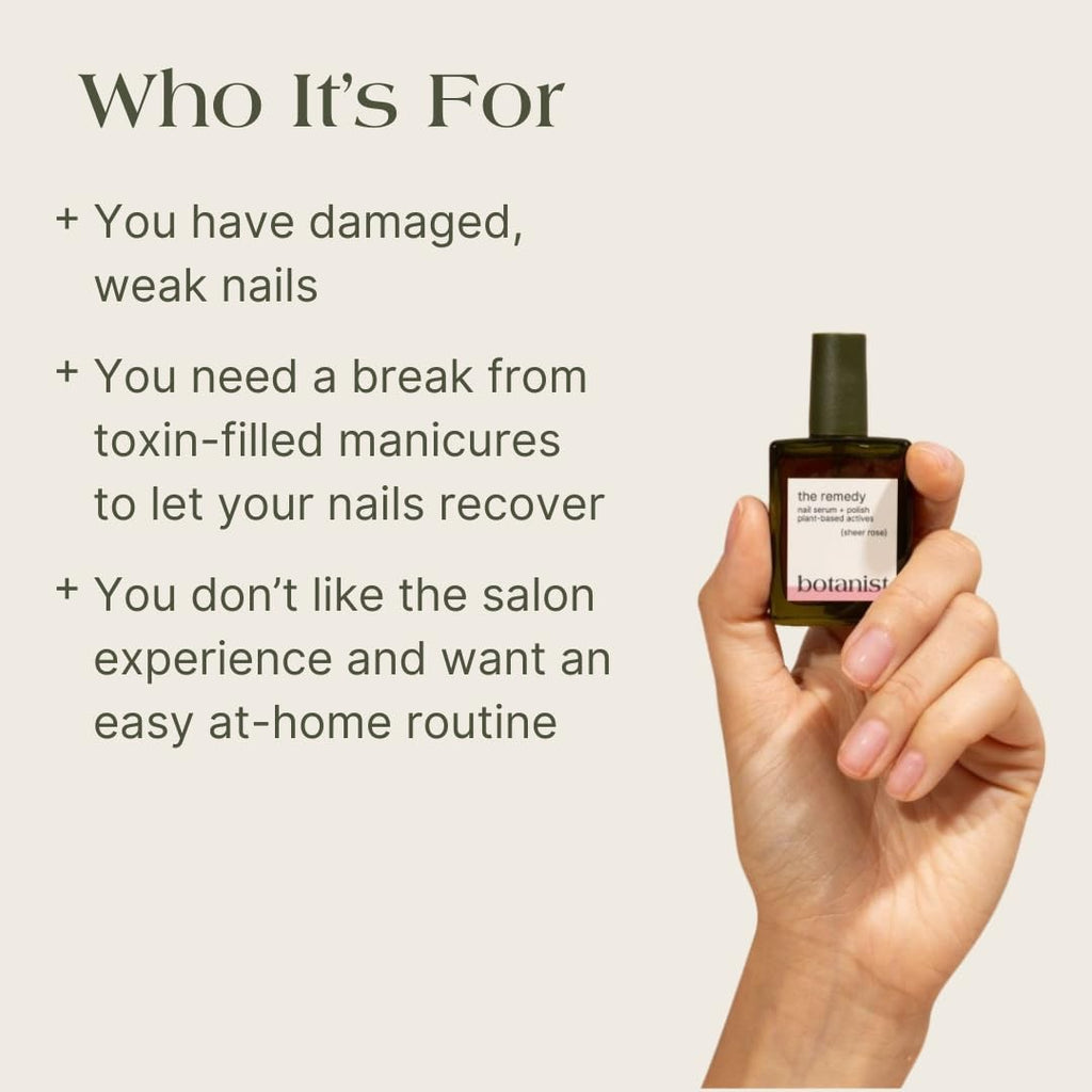 Nail Strengthening Polish for Damaged, Brittle Nails - Tinted Repair & Growth