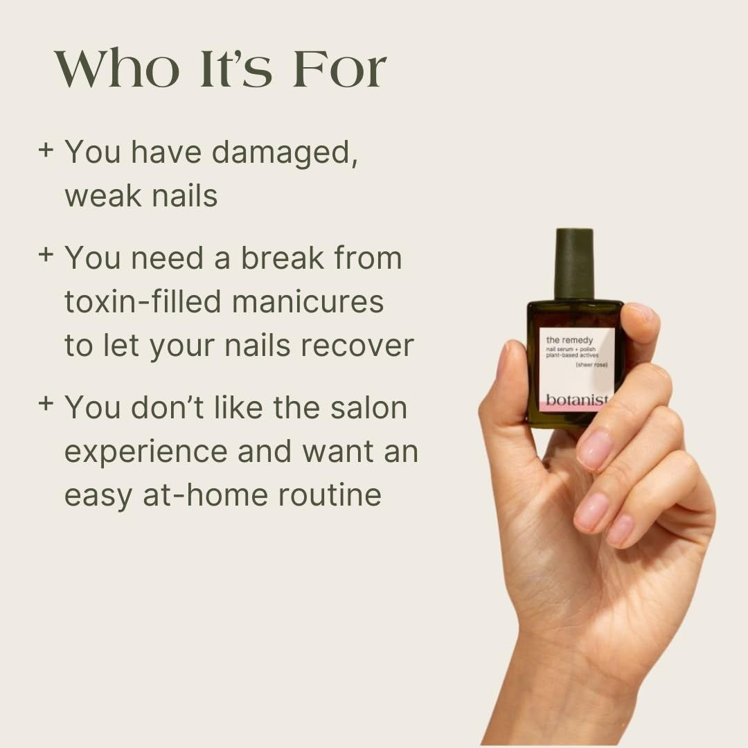 Nail Strengthening Polish for Damaged, Brittle Nails - Tinted Repair & Growth