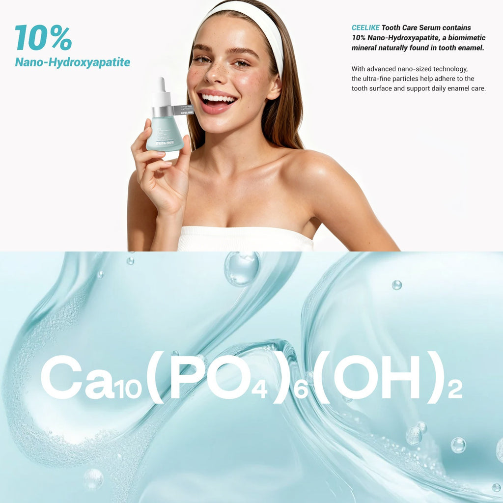 Tooth Care Serum with Hydroxyapatite & Hyaluronic Acid - Fluoride-Free Remineralization