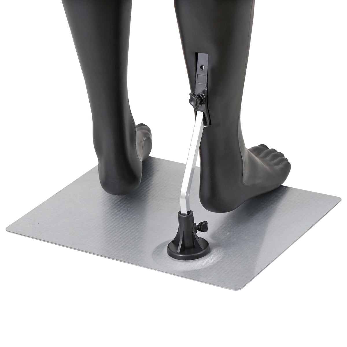 Full Body Adjustable Male Mannequin Stand 73 Inch Black for Fashion Display