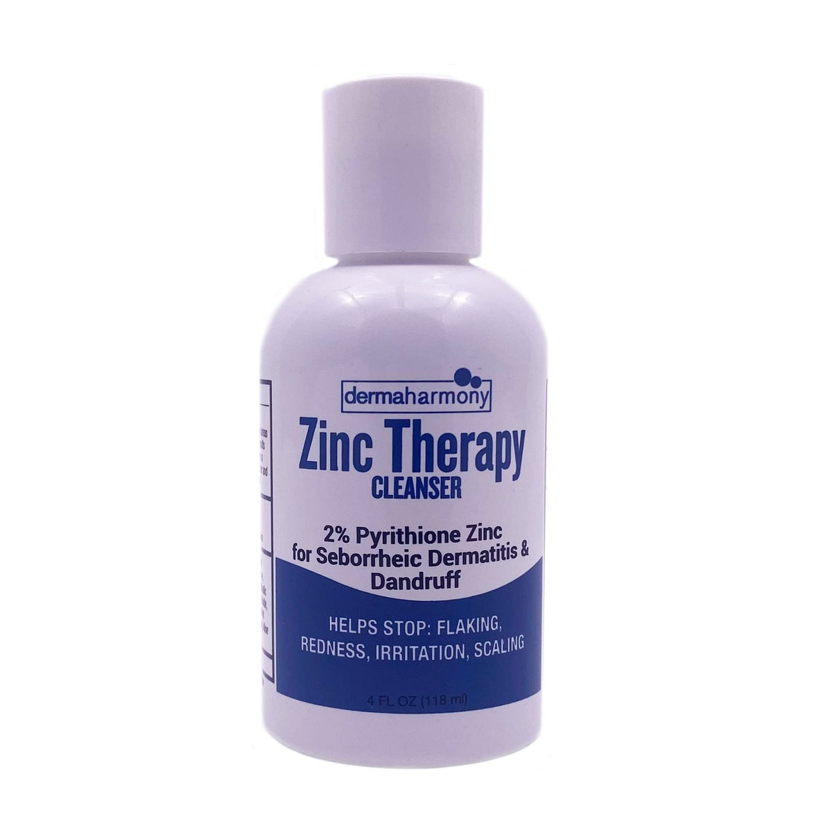 Pyrithione Zinc Liquid Facial Cleanser - Anti-Dandruff, pH Balanced, 4 Fl Oz