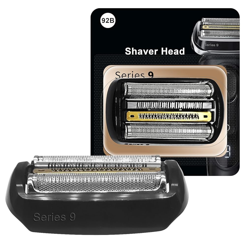 Replacement Shaver Head for Braun Series 9 92B 9290cc 9291cc 9370cc - Stainless Steel
