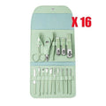 16-Piece Manicure Pedicure Nail Clipper Set with Storage Case