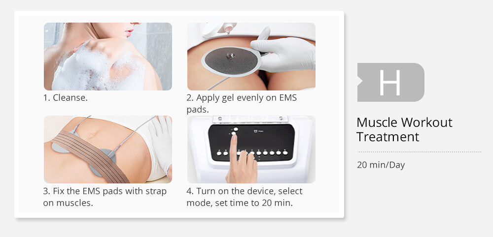 Bio-Electric Muscle Stimulator for Body & Breast Slimming & Toning