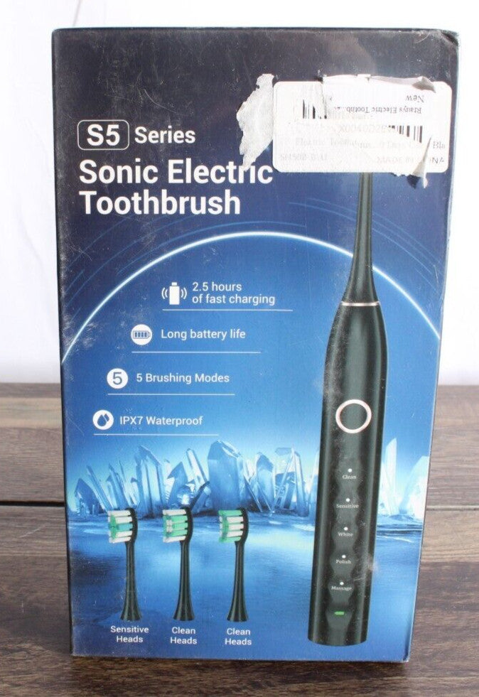 Rechargeable Sonic Electric Toothbrush with 5 Modes & 8 DuPont Heads