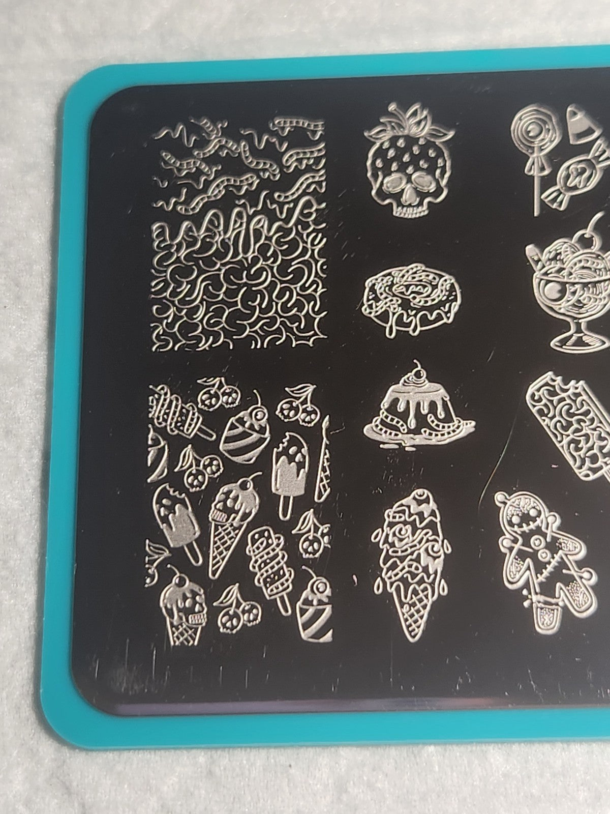Halloween Desserts Nail Stamping Plate M248 for Nail Art