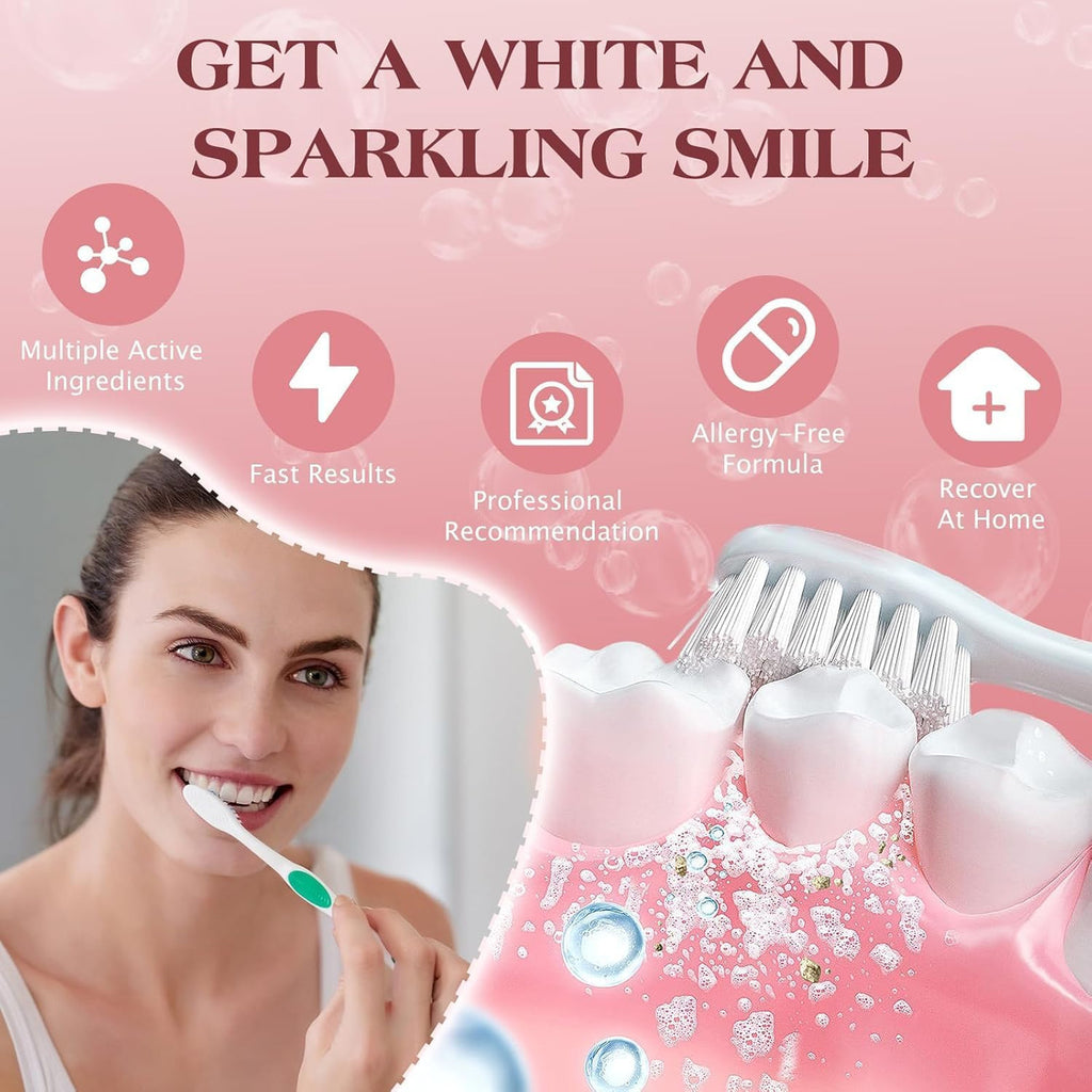 Probiotic Fluoride-Free Whitening Toothpaste for Sensitive Teeth - Ultra Brightening & Gum Care
