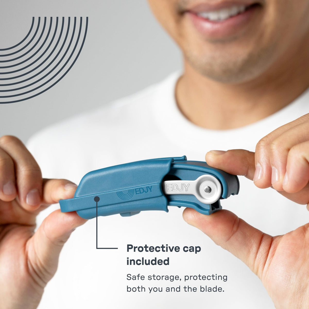 Toe Nail Clippers with Single Blade Precision - Blue