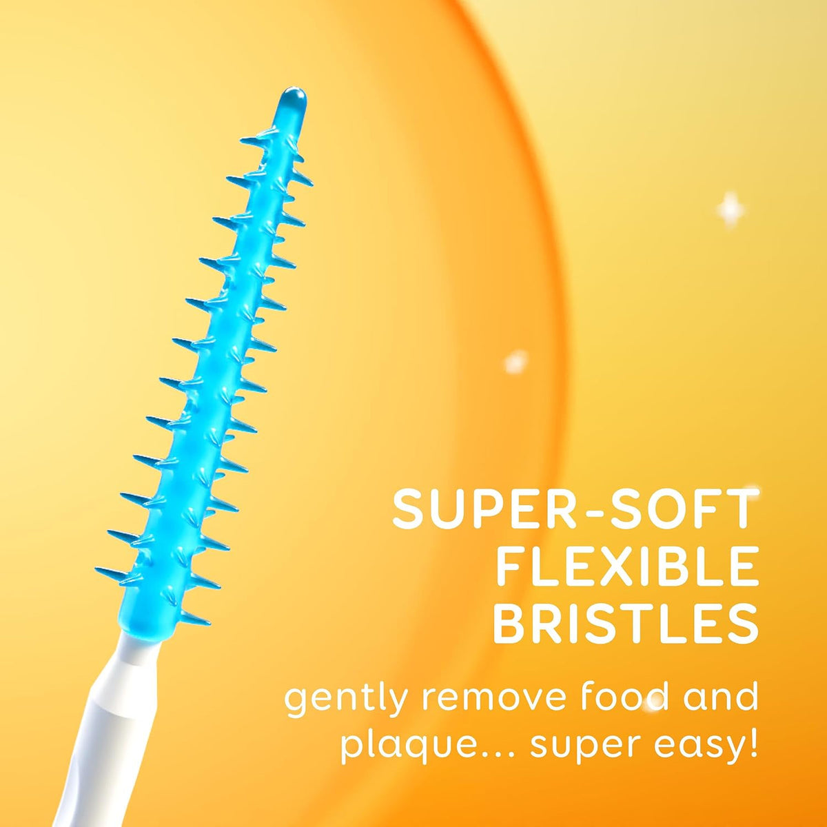 Soft Flexible Bristle Dental Picks 90 Count for Braces & Oral Hygiene