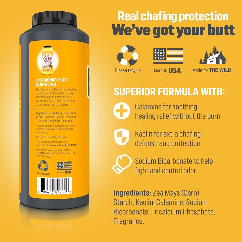 Anti-Chafing Body & Foot Powder 8oz | Soothes Skin & Odor Protection