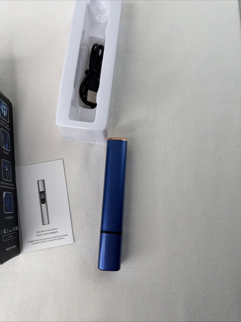 Rechargeable Ear and Nose Hair Trimmer with Type C Charging