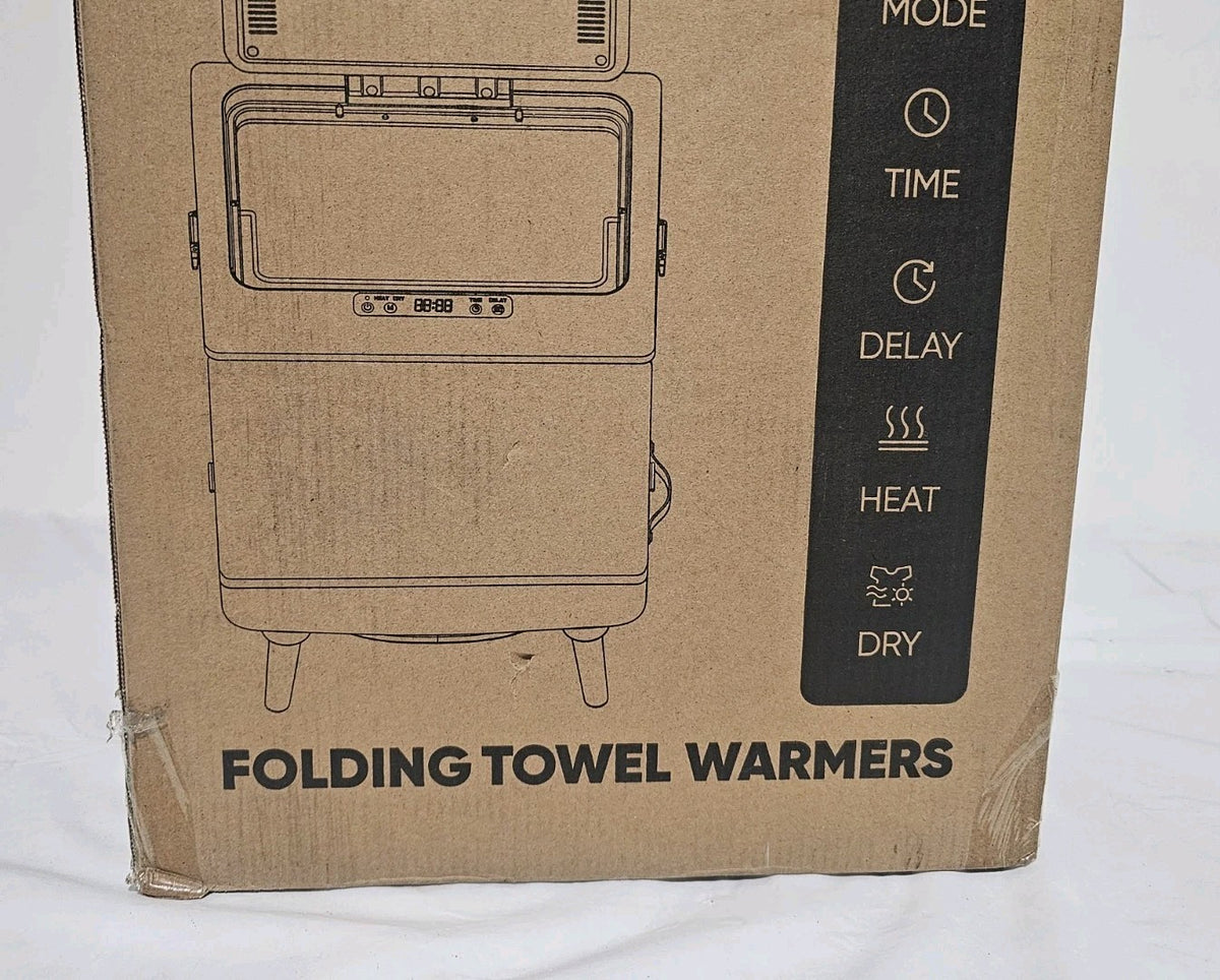 35L Folding Towel Warmer Model E2512 - Sealed and Ready for Use