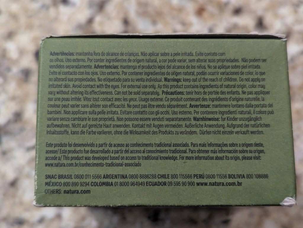 Natura Ekos Creamy Exfoliating Bar Soap with Andiroba - 4 Pack 3.5oz Bars