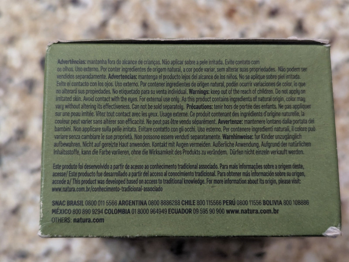 Natura Ekos Creamy Exfoliating Bar Soap with Andiroba - 4 Pack 3.5oz Bars