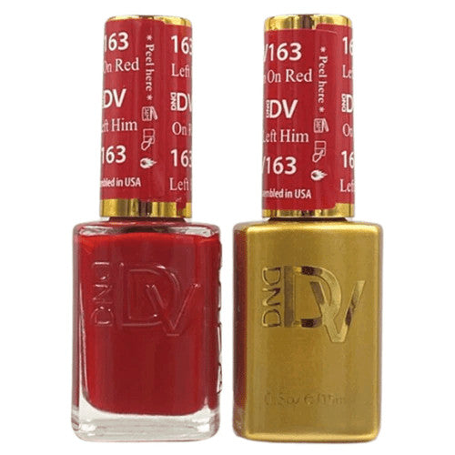 DND Duo Gel & Nail Lacquer - Left Him On Red - 290 Shades