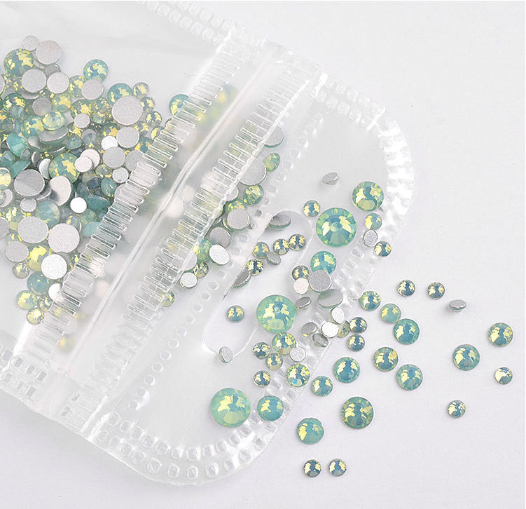 Nail Art Rhinestones Crystal Gems Flat Back 3D Tips for Nails DIY Decoration
