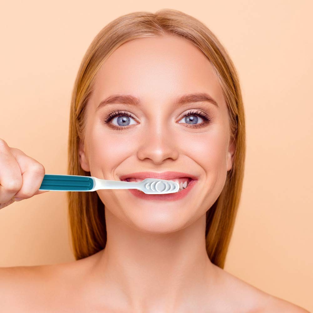 Soft Bristle Toothbrush Set with Toothbrush Caps - 6 Count, Advanced Design