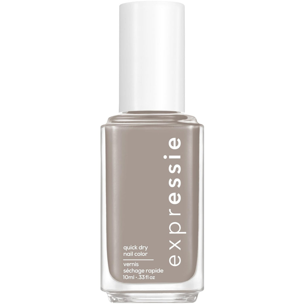 Quick Dry Nail Polish - Binge-Worthy Gray, Vegan Formula, 0.46 oz