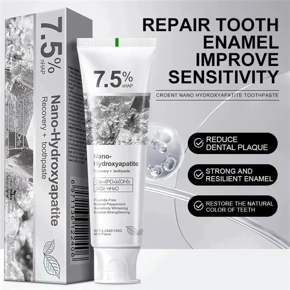 Nano Hydroxyapatite Toothpaste 7.5% - Fresh Mint, Pack of 2