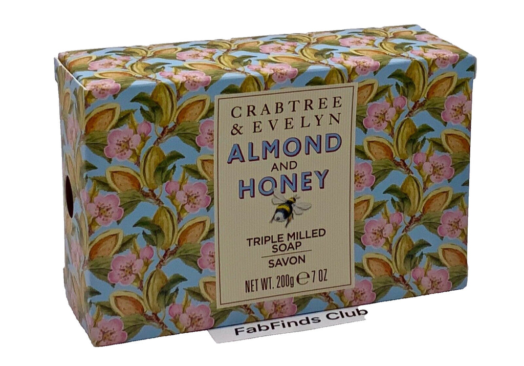 Almond & Honey Triple Milled Bar Soap Set - Jumbo 3x7oz Skin Nourishing