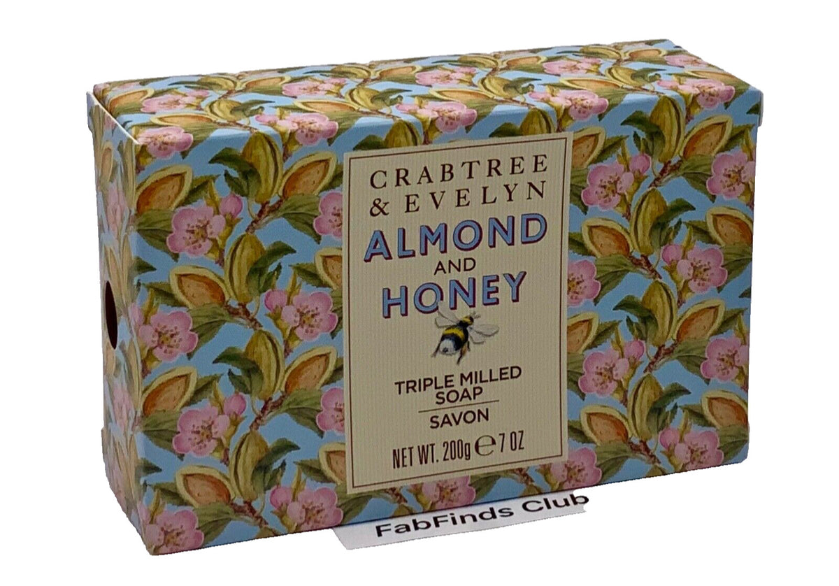 Almond & Honey Triple Milled Bar Soap Set - Jumbo 3x7oz Skin Nourishing