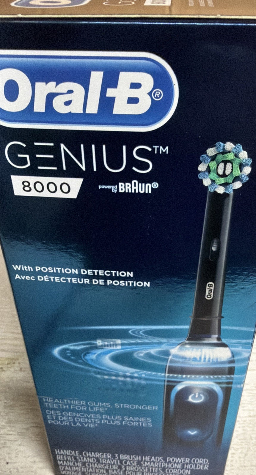 Electric Rechargeable Toothbrush with Bluetooth & 6 Modes - Black