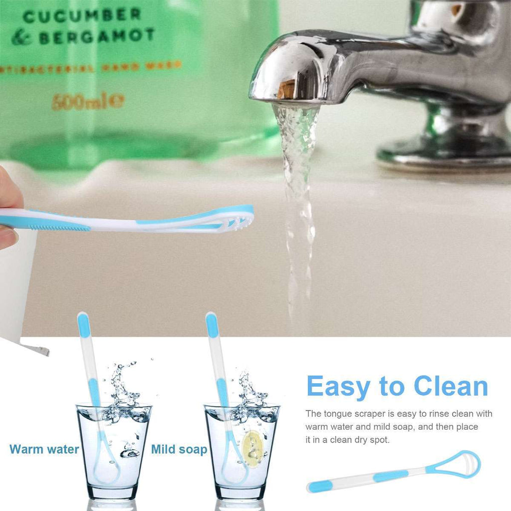 Cordless Water Flosser Oral Irrigator Teeth Cleaner with Tongue Scraper