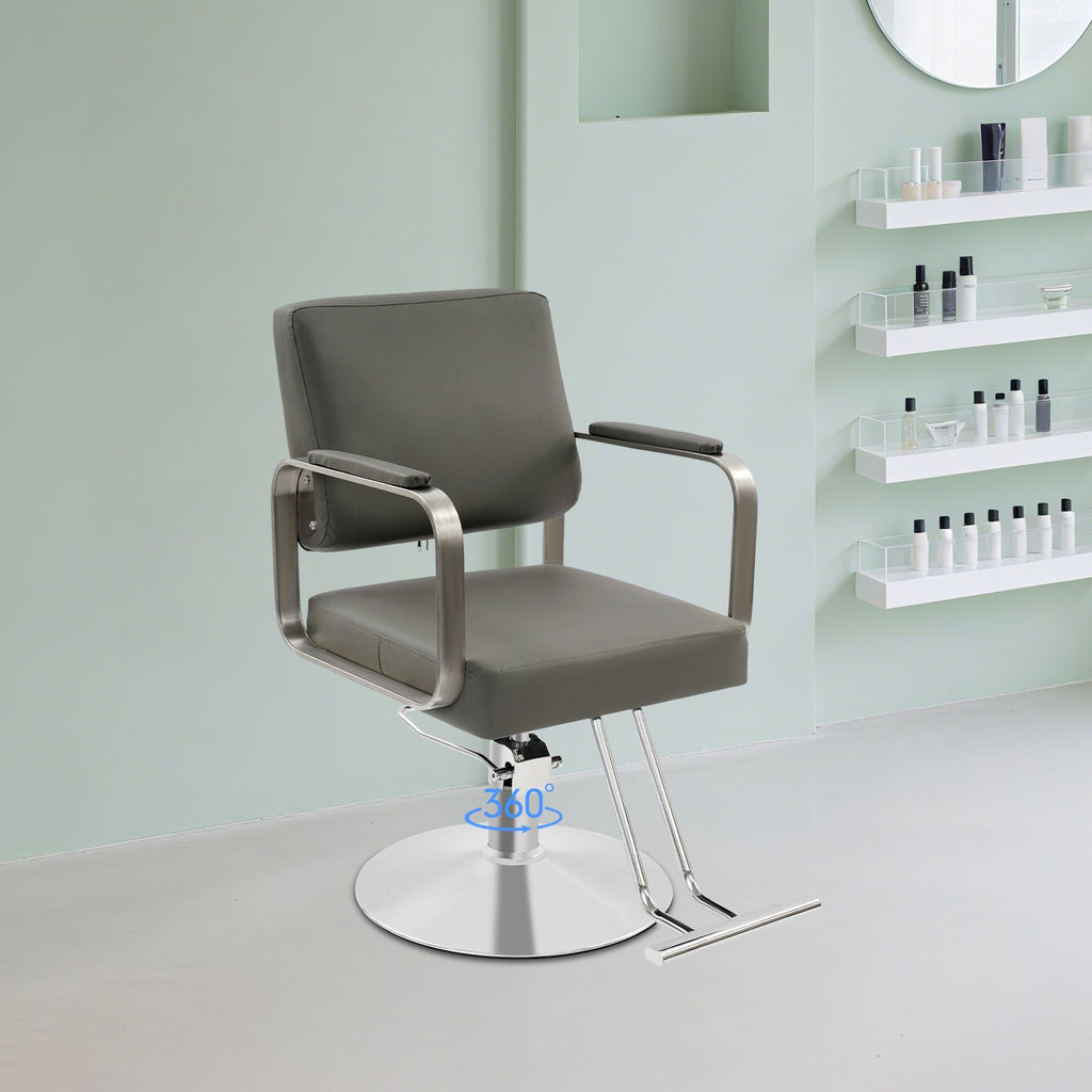 Adjustable 360° Rotating Salon Barber Chair for Hair Stylist