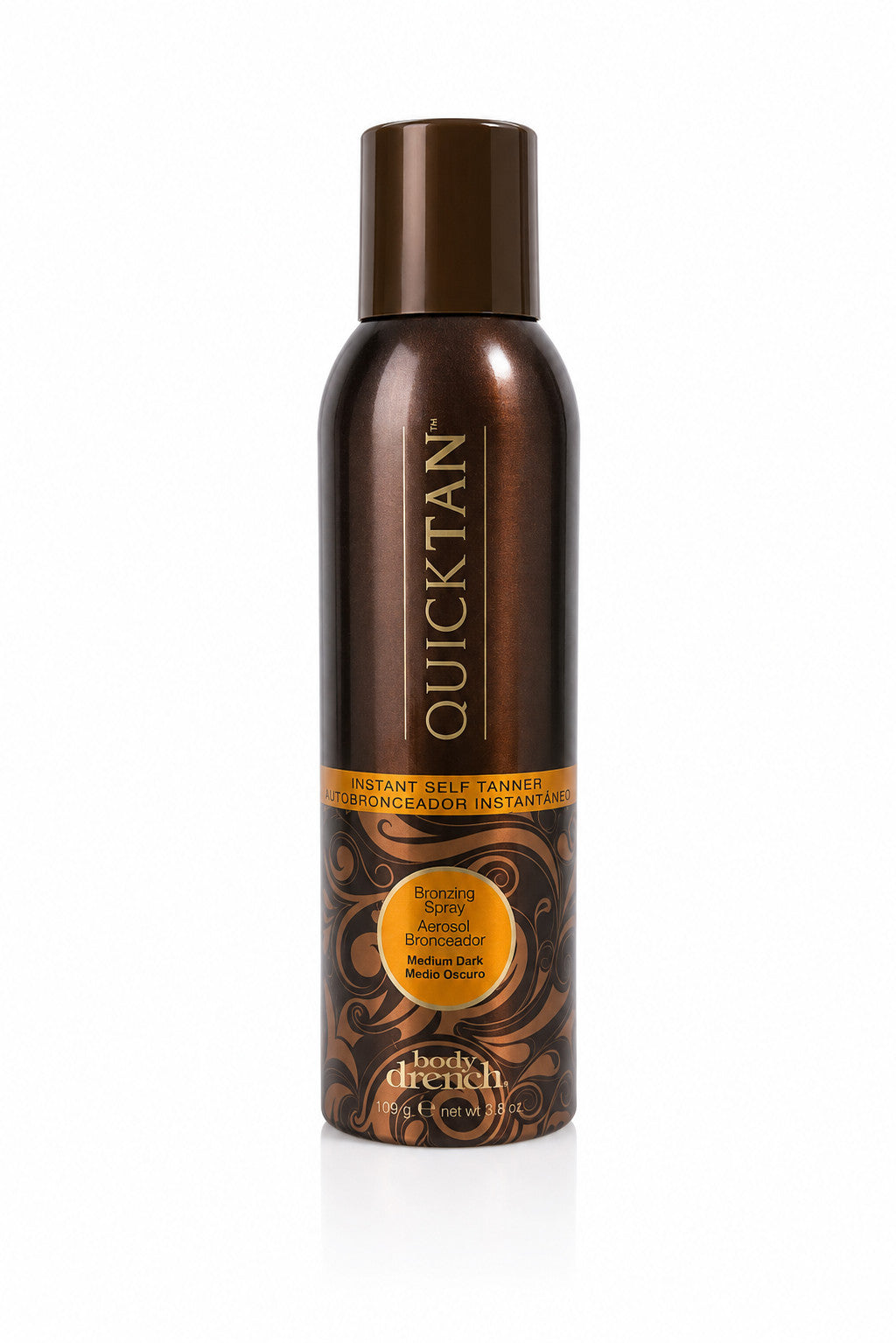 Body Drench Quick Tan Bronzing Spray Medium Dark 6 oz Sunless Self Tanner