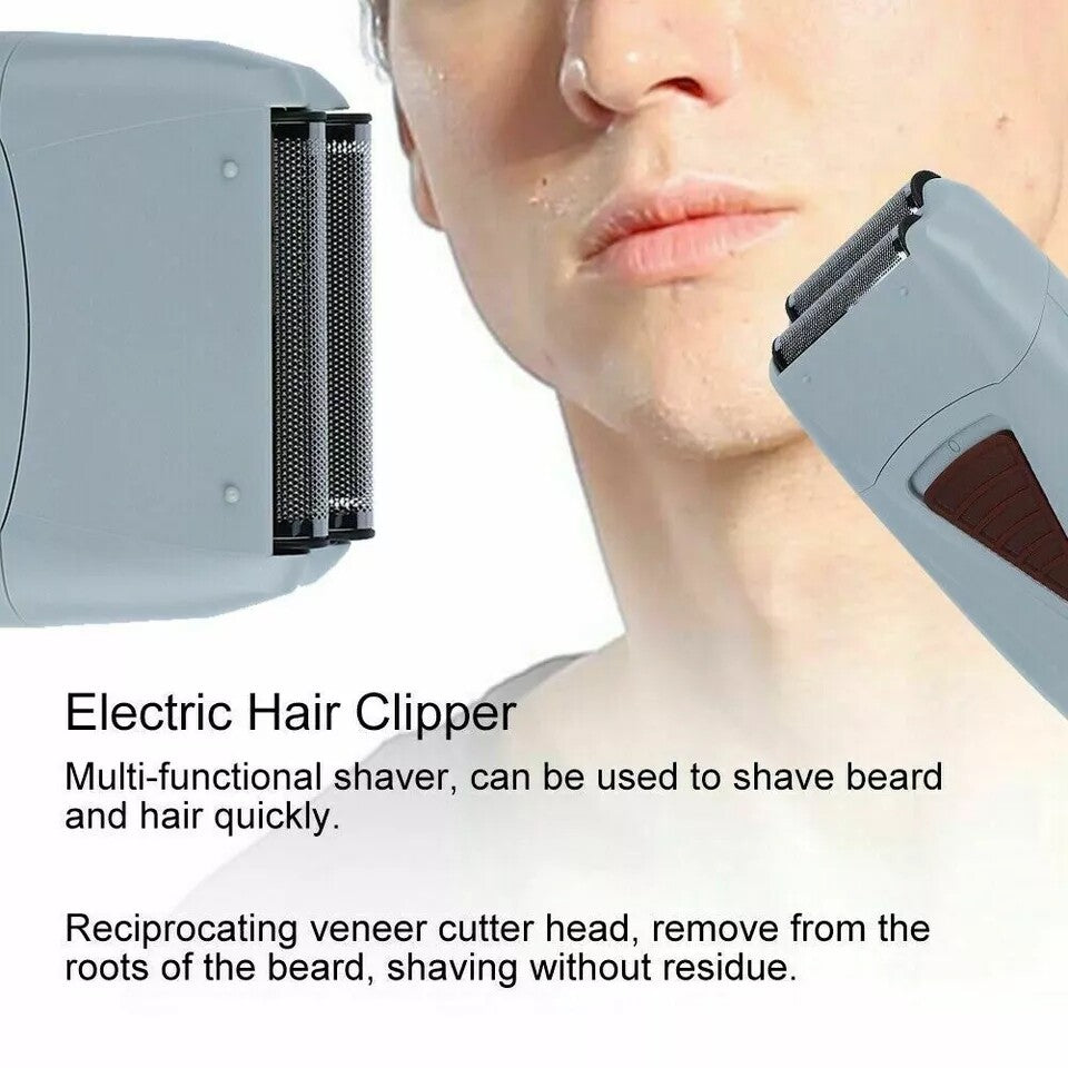 Rechargeable Electric Shaver and Beard Trimmer for Men - Waterproof Cordless Grooming Machine