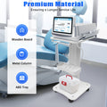 Salon Trolley Cart for Beauty Machines, Mobile Rolling Stand, White
