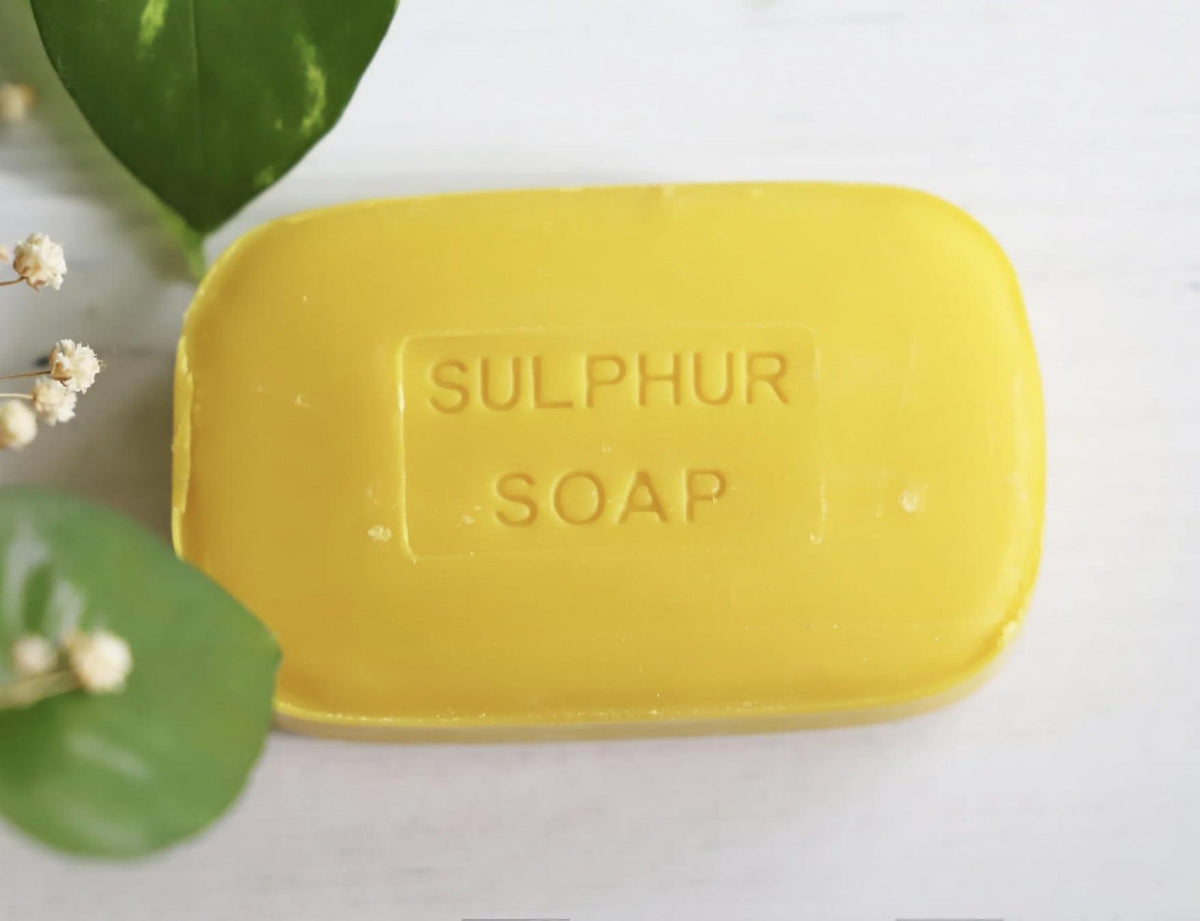 Sulfur Soap Bar for Acne & Skin Detox - 3.3 Oz Pack of 4