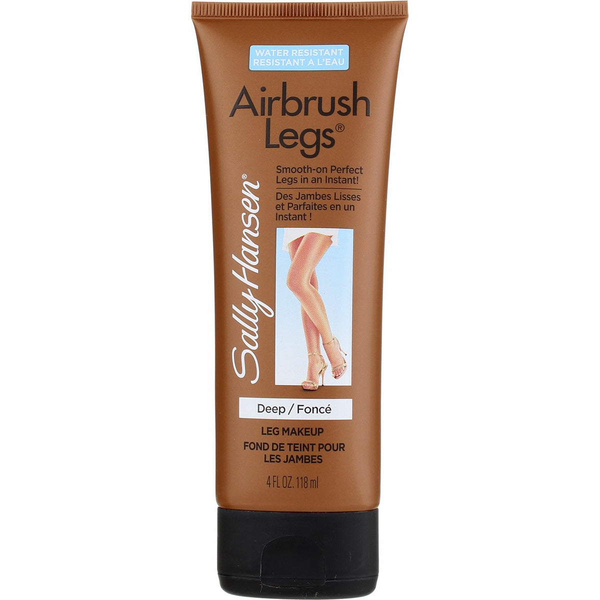 Water-Resistant Airbrush Legs Lotion for Flawless, Silky Smooth Legs - Deep 4 oz