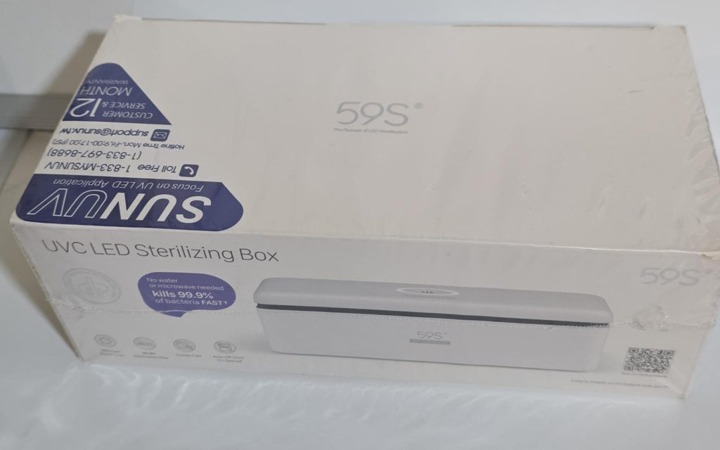UVC LED Sterilizer Box Model S2 - White, Portable Sterilization Device