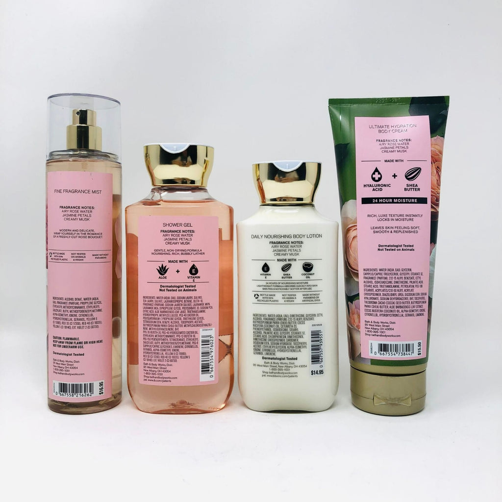 Bath and Body Works Rose Fragrance Mist Lotion Shower Gel Set - Multiple Variants