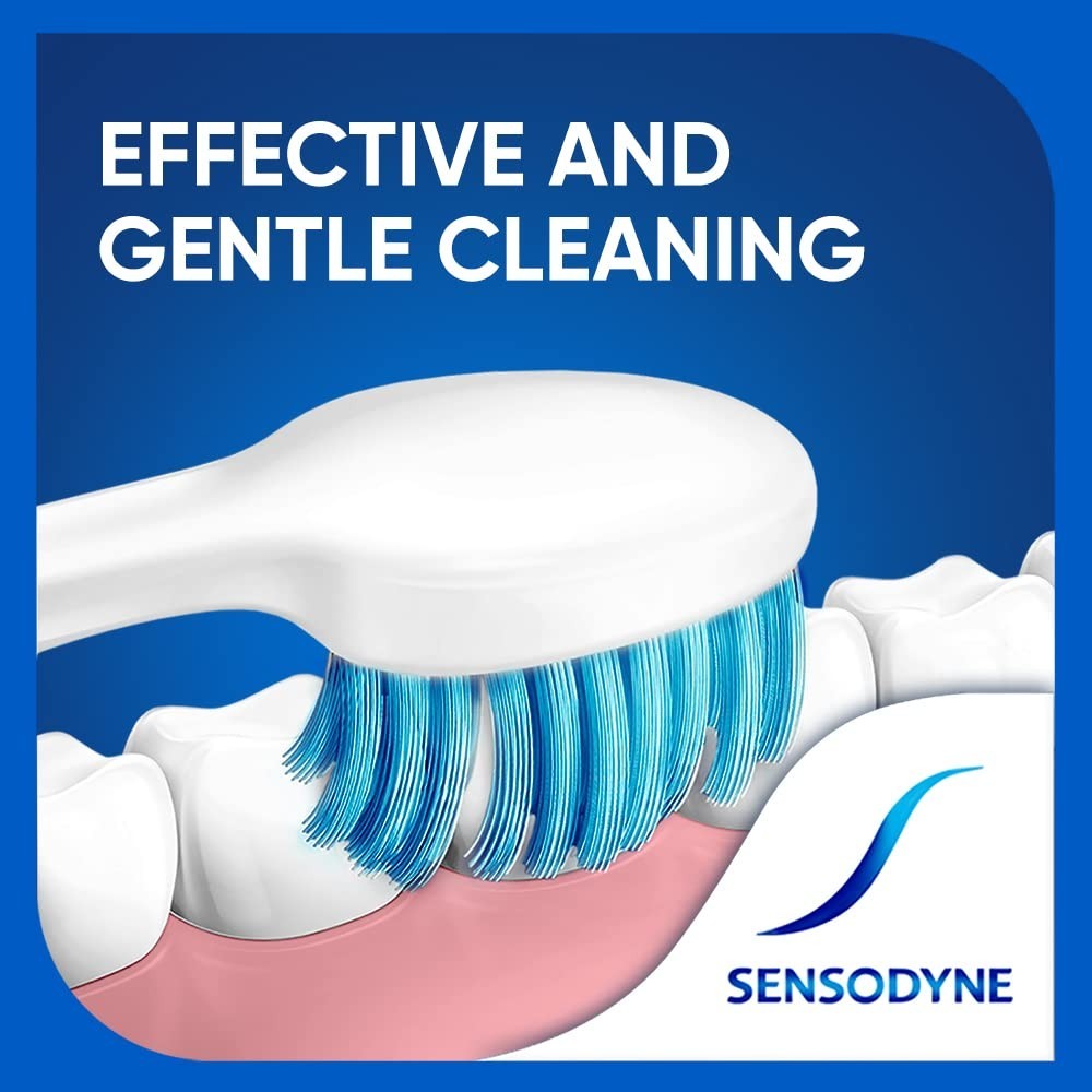 Eco-Friendly Sensitive Toothbrush Set - 3 Pack Gentle Oral Care for Adults