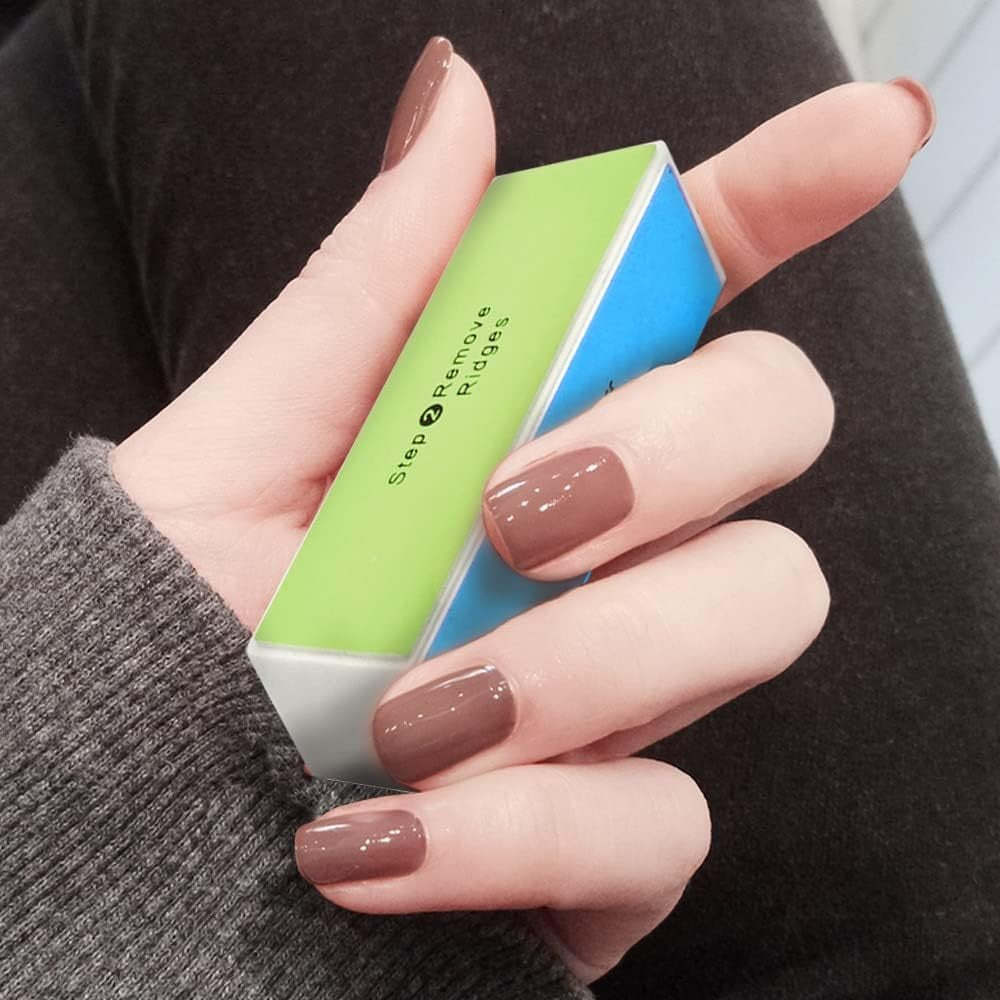 4-Step Nail Buffer for High Gloss Finish - DIY Manicure Tool