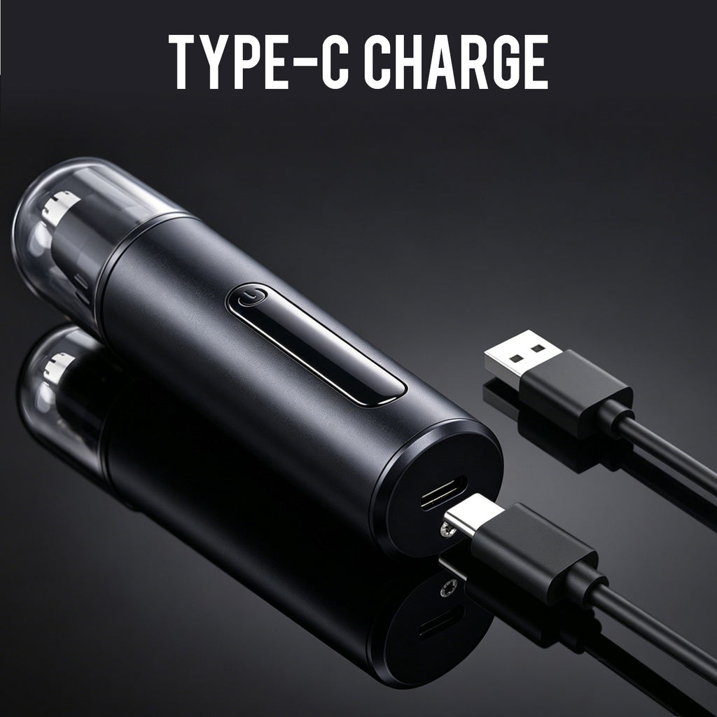 USB Rechargeable Nose & Ear Hair Trimmer for Men and Women - Waterproof & Portable