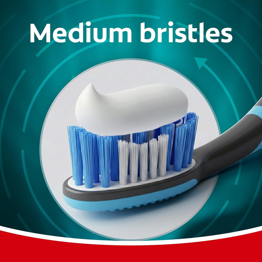 Electric Toothbrush 360 Vibrate Deep Clean Battery-Powered Medium Bristles