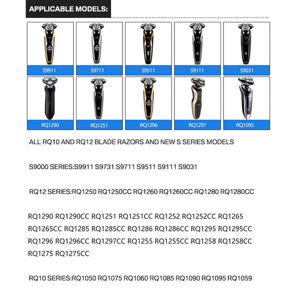 Replacement Shaver Head for Philips Norelco Series S9000 RQ10 RQ12 1250X