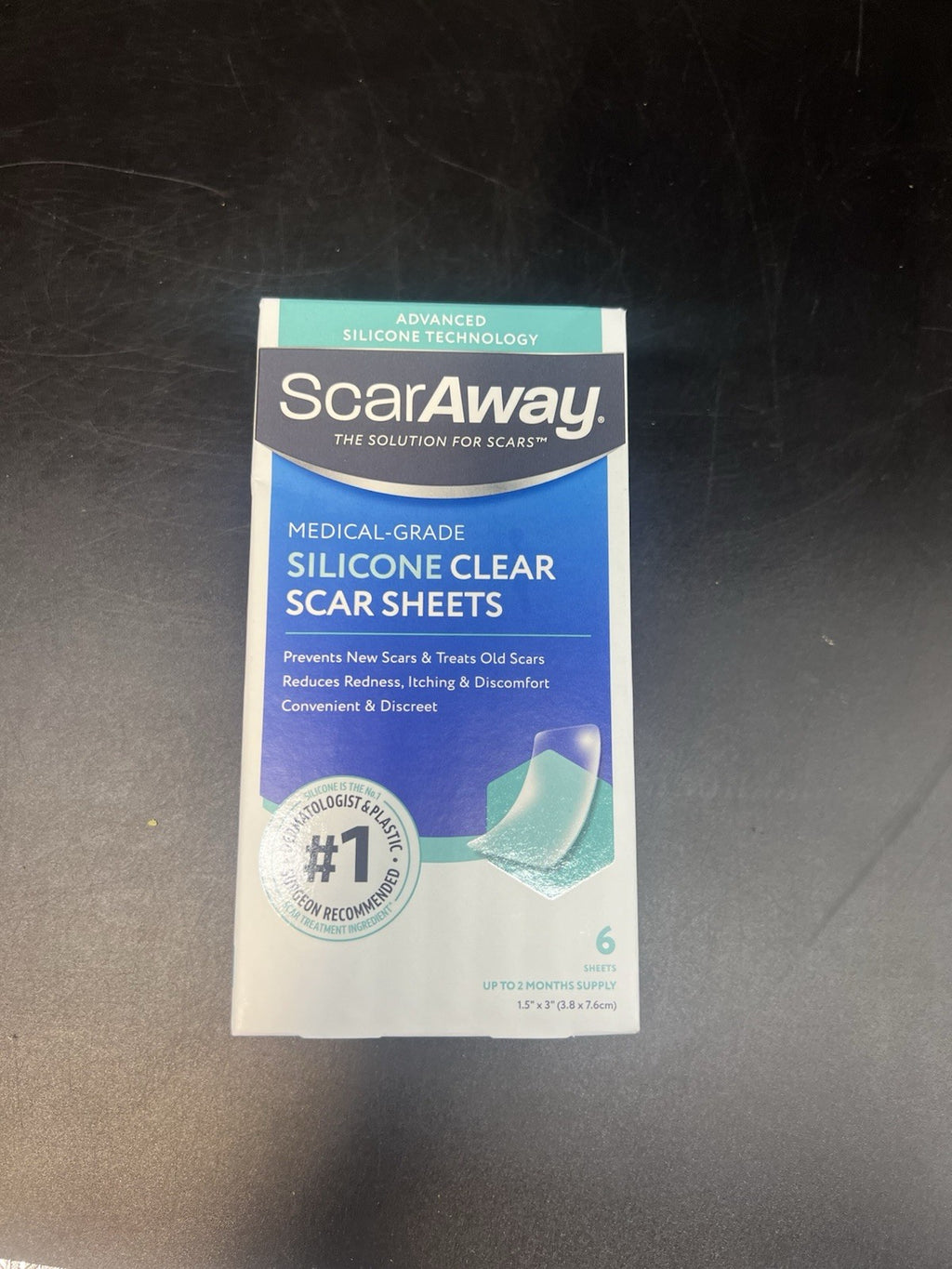 Silicone Clear Scar Sheets - 6 Sheets Up to 2 Months Supply for Scar Care