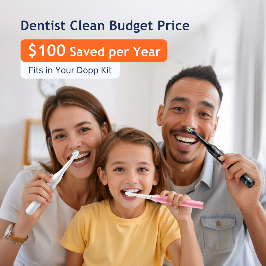 Electric Toothbrush with 6 Brush Heads, 5 Modes, Rechargeable, Waterproof