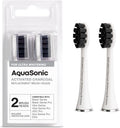 Activated Charcoal Toothbrush Heads 2-Pack for Oral Care - White