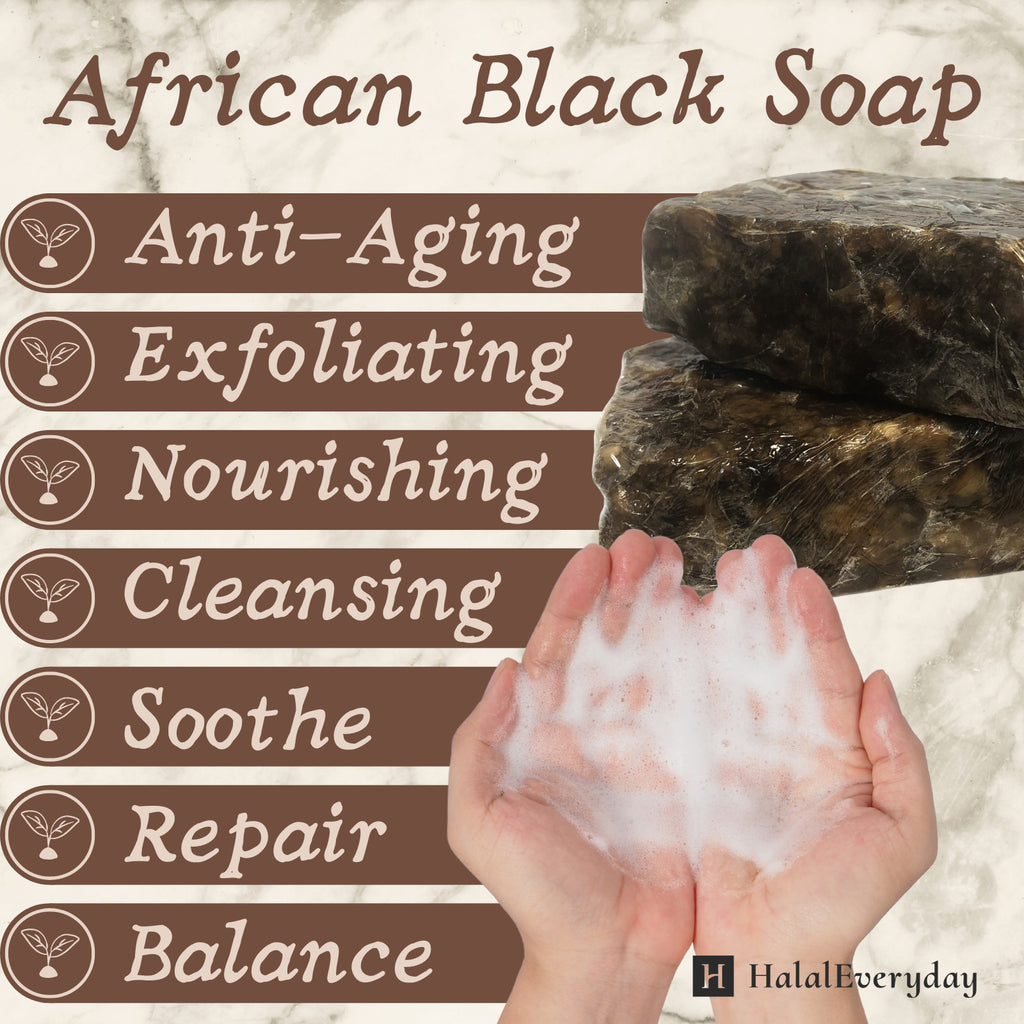 African Black Soap with Shea Butter - Organic, Unrefined Natural Ghana