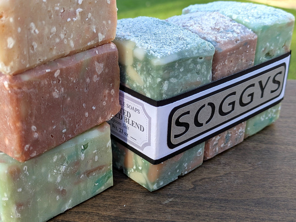 Handmade Reclaimed Soap 3-Bar Set Assorted Natural Tallow & Herbal Blend